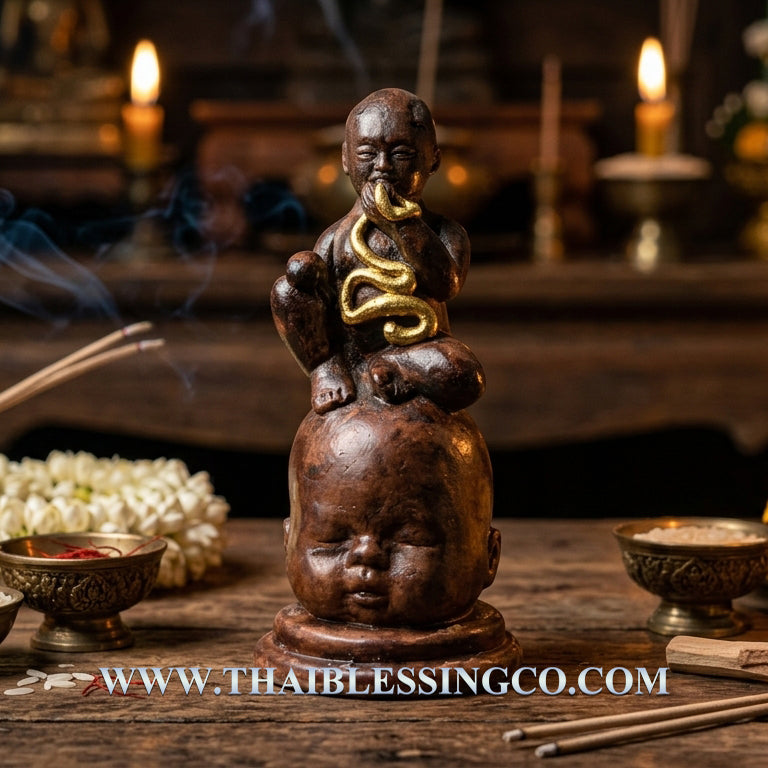 ✨ Sacred Abundance Guardian: "Kuman Dud Rok Maha Sethi 999" Ritual Statue – Ancient Thai Wealth Magnet & Infinite Success Talisman (2024 Edition by Phra Arjan Charin)