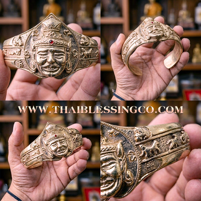 ✨🕉️ Sacred Alpaca "Phor Gae" Lersi Master Bracelet: Kruba Krissana, Wat Weruwan (2012 Exclusive Edition) – The Ultimate Talisman for Prosperity, Commercial Success, and Divine Fortune