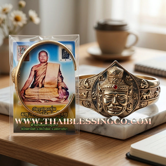 ✨🕉️ Sacred Alpaca "Phor Gae" Lersi Master Bracelet: Kruba Krissana, Wat Weruwan (2012 Exclusive Edition) – The Ultimate Talisman for Prosperity, Commercial Success, and Divine Fortune