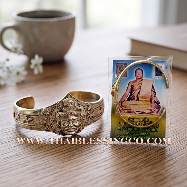✨🕉️ Sacred Alpaca "Phor Gae" Lersi Master Bracelet: Kruba Krissana, Wat Weruwan (2012 Exclusive Edition) – The Ultimate Talisman for Prosperity, Commercial Success, and Divine Fortune