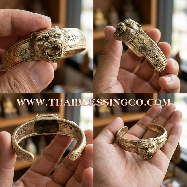 ✨🕉️ Sacred Alpaca Tiger King "Song Nam 57" Power Bracelet: Master Luang Pu Key (2014 Heritage Edition) – The Ultimate Talisman for Invincible Protection, Supreme Authority, and Predatory Wealth Attraction