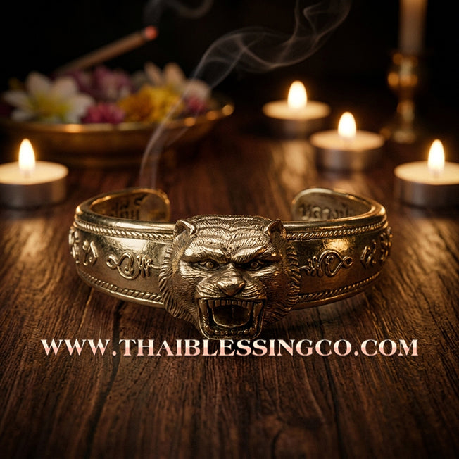 ✨🕉️ Sacred Alpaca Tiger King "Song Nam 57" Power Bracelet: Master Luang Pu Key (2014 Heritage Edition) – The Ultimate Talisman for Invincible Protection, Supreme Authority, and Predatory Wealth Attraction