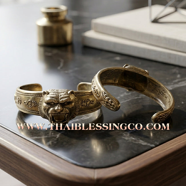 ✨🕉️ Sacred Alpaca Tiger King "Song Nam 57" Power Bracelet: Master Luang Pu Key (2014 Heritage Edition) – The Ultimate Talisman for Invincible Protection, Supreme Authority, and Predatory Wealth Attraction