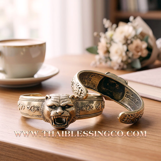 ✨🕉️ Sacred Alpaca Tiger King "Song Nam 57" Power Bracelet: Master Luang Pu Key (2014 Heritage Edition) – The Ultimate Talisman for Invincible Protection, Supreme Authority, and Predatory Wealth Attraction
