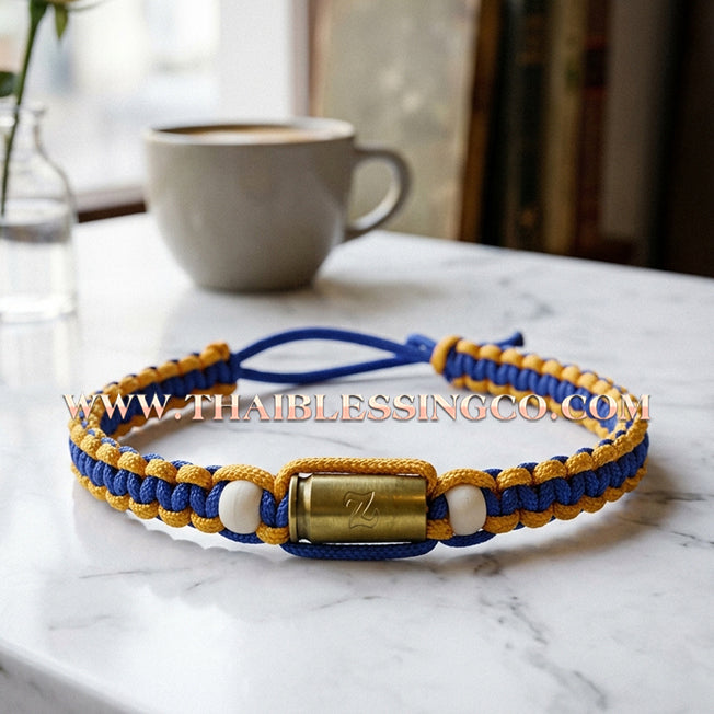 ✨🕉️ Sacred "Bullet Shell" Protection Takrut Bracelet – Maha Choke Maha Setthee Edition: Luang Pho Ap, Wat Thong Sai (2009 Exclusive) – The Ultimate Guardian Talisman for Invincibility, Extreme Wealth, and Absolute Safety
