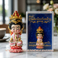 🪷 Sacred "Chao Mae Kuan Im Noi Roy Lan": Authentic Hand-Painted Victory Bronze Goddess of Compassion for Infinite Wealth by Phra Arjan Amnat (2023)