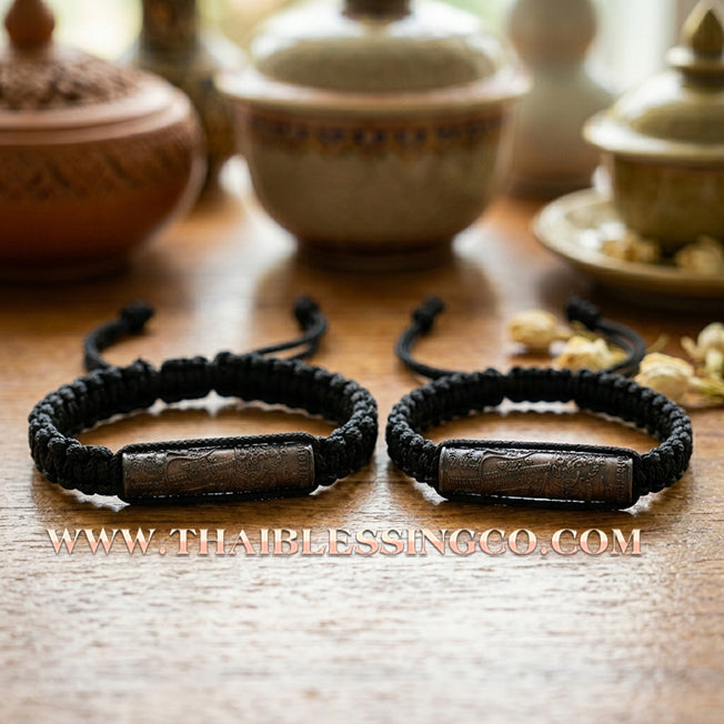 ✨🕉️ Sacred Copper "Phaya Mu Thongdaeng" (Wild Boar of Power) Takrud Bracelet: Phra-achan Som Khit, Wat Bueng Ta Ta (2014 Exclusive Edition) – The Invincible Talisman for Absolute Protection, Market Dominance, and Miraculous Fortune