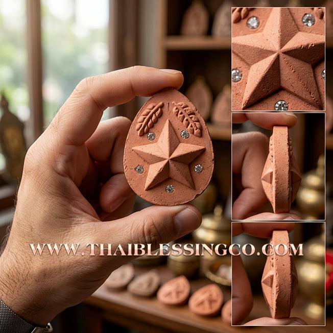 🌟 Sacred "Dao Kham Duang" (The Destiny-Supporting Star) – 108 Holy Powder Edition: Luang Pu Saen, Wat Pa Lelai (2019) – The Ultimate Celestial Anchor for Unshakeable Fortune, Career Advancement, and Absolute Prosperity!