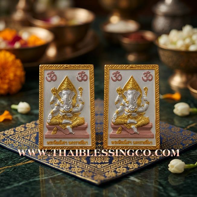 ✨🕉️ Sacred "Dual Deity" (Song Maha Thep) – 3K Gold-Plated Edition: Kruba Krissana, Weruwan Forest Monastery (2012) – The Ultimate Talisman for Global Trade, Divine Luck, and Irresistible Financial Magnetism
