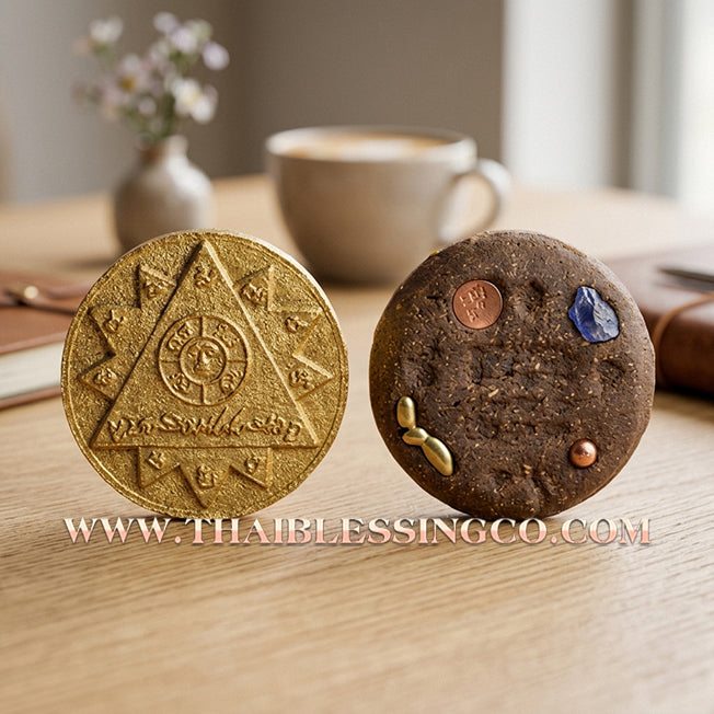 👁️ Sacred "Duang Ta Jakkrawan" (The Cosmic Eye) – Physical Vitality Mineral Edition: Luang Pu Simpalee, Wat Pa Wichai Ruam Mit (2022) – The Ultimate Bio-Energetic Catalyst for Infinite Wealth, Magnetic Charisma, and Supreme Protection!