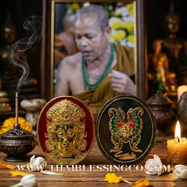 🦋 Sacred "Enamel Butterfly Masterpiece" (Rian Long Ya) – King of Sarika Heritage: Kruba Krissana, Weruwan Forest Monastery (2014) – The Ultimate Talisman for Global Charisma, Divine Attraction, and Unstoppable Wealth Expansion!