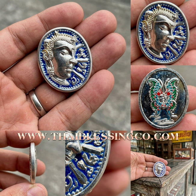 🦋 Sacred "Enamel Butterfly Masterpiece" (Rian Long Ya) – King of Sarika Heritage: Kruba Krissana, Weruwan Forest Monastery (2014) – The Ultimate Talisman for Global Charisma, Divine Attraction, and Unstoppable Wealth Expansion!
