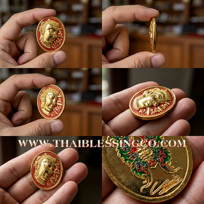 🦋 Sacred "Enamel Butterfly Masterpiece" (Rian Long Ya) – King of Sarika Heritage: Kruba Krissana, Weruwan Forest Monastery (2014) – The Ultimate Talisman for Global Charisma, Divine Attraction, and Unstoppable Wealth Expansion!