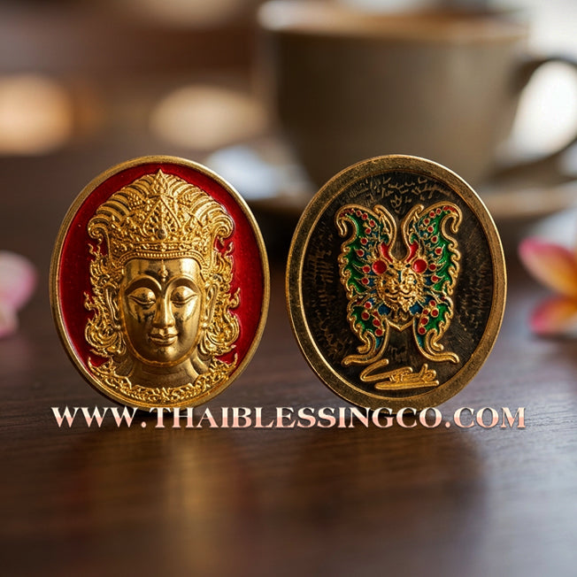 🦋 Sacred "Enamel Butterfly Masterpiece" (Rian Long Ya) – King of Sarika Heritage: Kruba Krissana, Weruwan Forest Monastery (2014) – The Ultimate Talisman for Global Charisma, Divine Attraction, and Unstoppable Wealth Expansion!