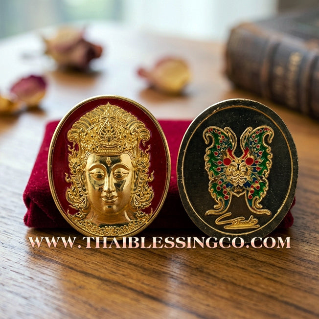 🦋 Sacred "Enamel Butterfly Masterpiece" (Rian Long Ya) – King of Sarika Heritage: Kruba Krissana, Weruwan Forest Monastery (2014) – The Ultimate Talisman for Global Charisma, Divine Attraction, and Unstoppable Wealth Expansion!