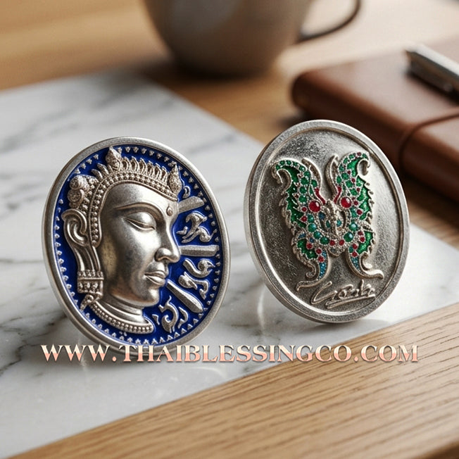🦋 Sacred "Enamel Butterfly Masterpiece" (Rian Long Ya) – King of Sarika Heritage: Kruba Krissana, Weruwan Forest Monastery (2014) – The Ultimate Talisman for Global Charisma, Divine Attraction, and Unstoppable Wealth Expansion!