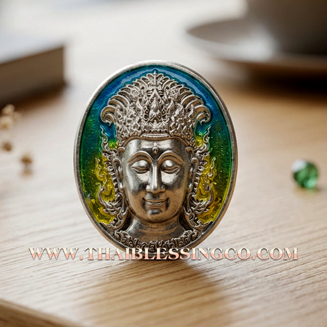 🦋 Sacred "Enamel Butterfly Masterpiece" (Rian Long Ya) – King of Sarika Heritage: Kruba Krissana, Weruwan Forest Monastery (2014) – The Ultimate Talisman for Global Charisma, Divine Attraction, and Unstoppable Wealth Expansion!