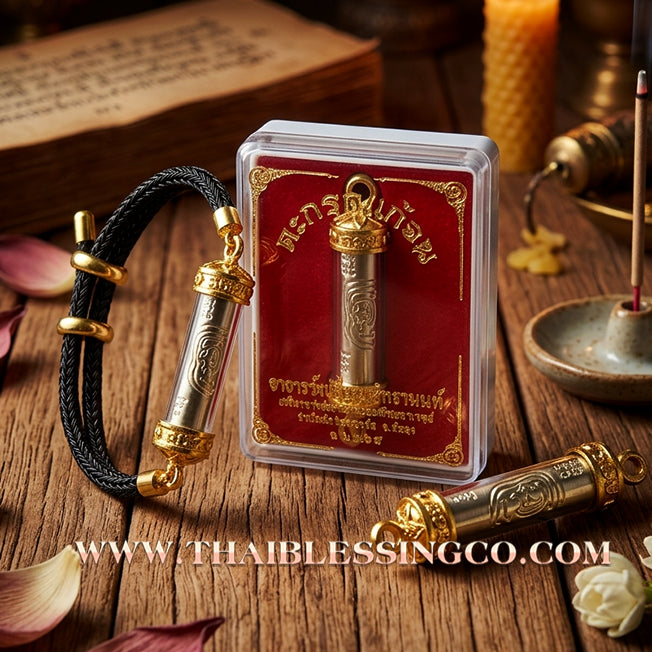 ✨🕉️ Sacred "Gae Jon" (End Poverty) Takrud Bracelet: Achan Plien Hatyanon (2025 Exclusive Edition) – The Ultimate Khao Or Talisman for Financial Breakthroughs, Wealth Attraction, and Infinite Prosperity