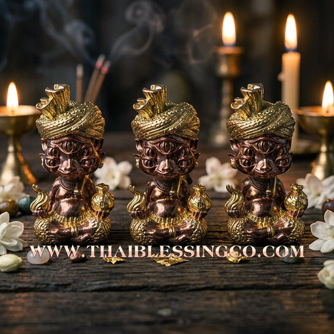✨🕉️ Sacred "Gold-Bathed" Phraya Si Hu Ha Ta (The 4-Ears 5-Eyes Deity) – Instant Wealth Edition: Kruba Kamfan, Wat Ko Chok (2024 Exclusive) – The High-Frequency Tool for Rapid Financial Breakthroughs, Irresistible Aura, and Absolute Dominance!
