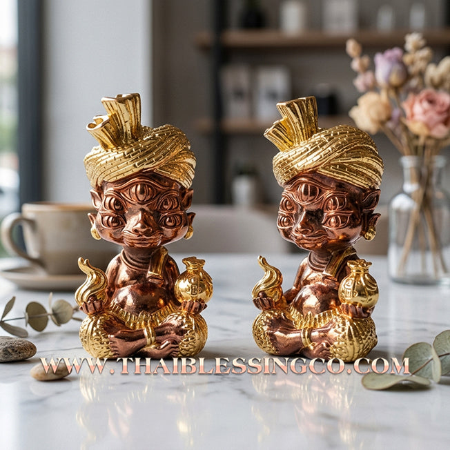 ✨🕉️ Sacred "Gold-Bathed" Phraya Si Hu Ha Ta (The 4-Ears 5-Eyes Deity) – Instant Wealth Edition: Kruba Kamfan, Wat Ko Chok (2024 Exclusive) – The High-Frequency Tool for Rapid Financial Breakthroughs, Irresistible Aura, and Absolute Dominance!