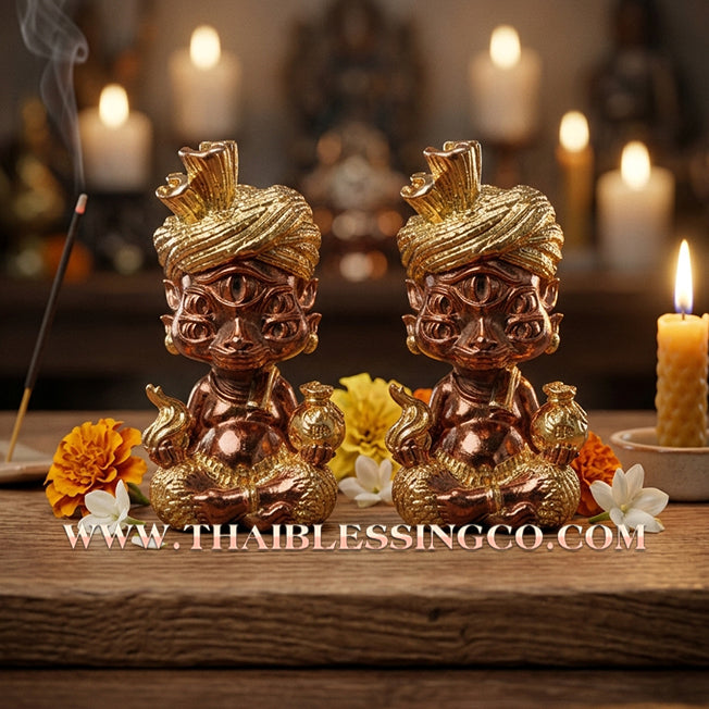✨🕉️ Sacred "Gold-Bathed" Phraya Si Hu Ha Ta (The 4-Ears 5-Eyes Deity) – Instant Wealth Edition: Kruba Kamfan, Wat Ko Chok (2024 Exclusive) – The High-Frequency Tool for Rapid Financial Breakthroughs, Irresistible Aura, and Absolute Dominance!