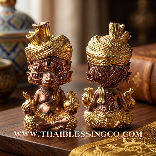 ✨🕉️ Sacred "Gold-Bathed" Phraya Si Hu Ha Ta (The 4-Ears 5-Eyes Deity) – Instant Wealth Edition: Kruba Kamfan, Wat Ko Chok (2024 Exclusive) – The High-Frequency Tool for Rapid Financial Breakthroughs, Irresistible Aura, and Absolute Dominance!