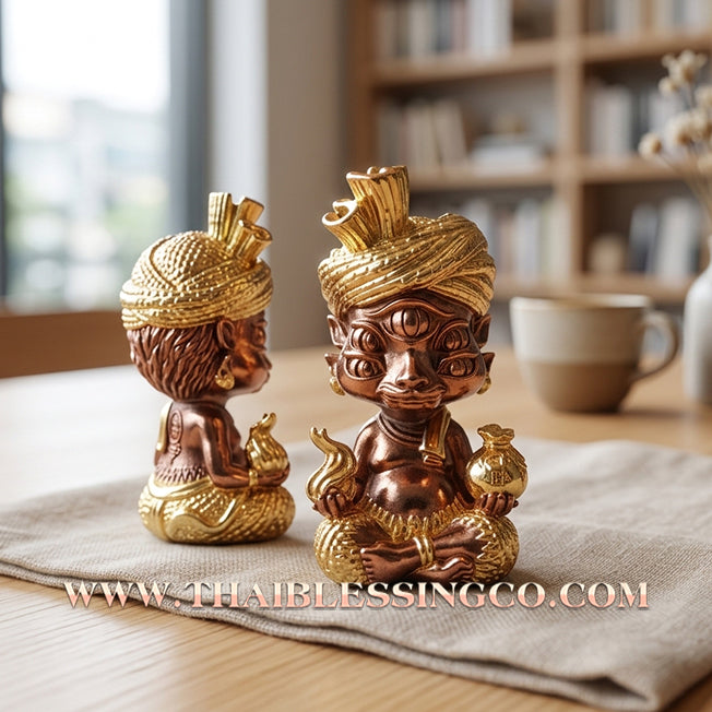 ✨🕉️ Sacred "Gold-Bathed" Phraya Si Hu Ha Ta (The 4-Ears 5-Eyes Deity) – Instant Wealth Edition: Kruba Kamfan, Wat Ko Chok (2024 Exclusive) – The High-Frequency Tool for Rapid Financial Breakthroughs, Irresistible Aura, and Absolute Dominance!