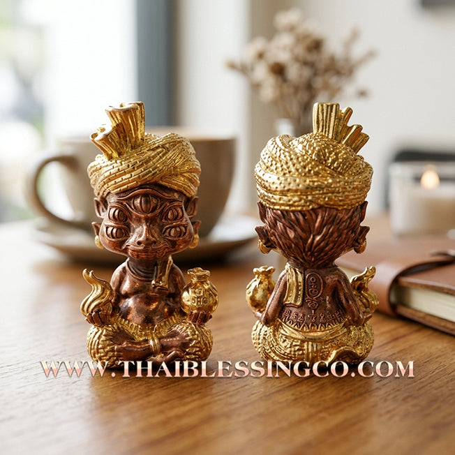 ✨🕉️ Sacred "Gold-Bathed" Phraya Si Hu Ha Ta (The 4-Ears 5-Eyes Deity) – Instant Wealth Edition: Kruba Kamfan, Wat Ko Chok (2024 Exclusive) – The High-Frequency Tool for Rapid Financial Breakthroughs, Irresistible Aura, and Absolute Dominance!