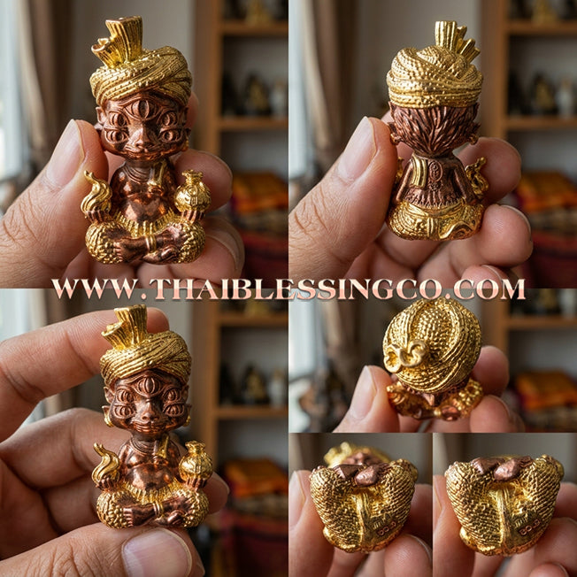 ✨🕉️ Sacred "Gold-Bathed" Phraya Si Hu Ha Ta (The 4-Ears 5-Eyes Deity) – Instant Wealth Edition: Kruba Kamfan, Wat Ko Chok (2024 Exclusive) – The High-Frequency Tool for Rapid Financial Breakthroughs, Irresistible Aura, and Absolute Dominance!