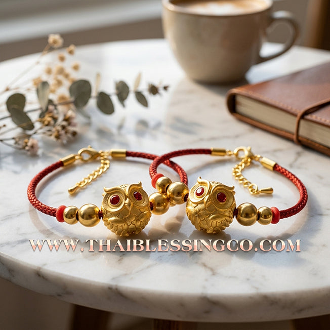 ✨🕉️ Sacred Gold-Plated Bronze "Phaya Nok Thue Thue" (Great Owl of Fortune): Kruba Tao, Wat Ubosot Ban Lao (2020 Exclusive Edition) – The Ultimate Lanna Talisman for Elite Business Success, Precision Luck, and Radiant Wealth
