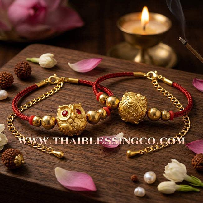 ✨🕉️ Sacred Gold-Plated Bronze "Phaya Nok Thue Thue" (Great Owl of Fortune): Kruba Tao, Wat Ubosot Ban Lao (2020 Exclusive Edition) – The Ultimate Lanna Talisman for Elite Business Success, Precision Luck, and Radiant Wealth