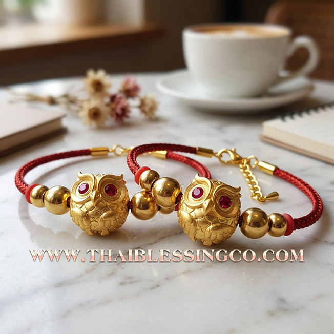 ✨🕉️ Sacred Gold-Plated Bronze "Phaya Nok Thue Thue" (Great Owl of Fortune): Kruba Tao, Wat Ubosot Ban Lao (2020 Exclusive Edition) – The Ultimate Lanna Talisman for Elite Business Success, Precision Luck, and Radiant Wealth