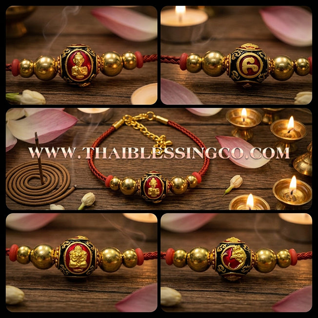 ✨🕉️ Sacred Gold-Plated & Black Enamel Ai Khai Maha Lap Sphere – Wat Khok Takhian (2020 Exclusive) – The Ultimate "Boy Wonder" Talisman for Miraculous Luck, Absolute Protection, and Unstoppable Prosperity