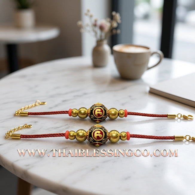 ✨🕉️ Sacred Gold-Plated & Black Enamel Ai Khai Maha Lap Sphere – Wat Khok Takhian (2020 Exclusive) – The Ultimate "Boy Wonder" Talisman for Miraculous Luck, Absolute Protection, and Unstoppable Prosperity