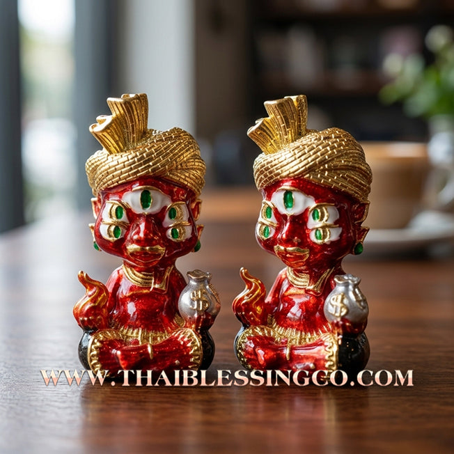 ✨🕉️ Sacred "Gold-Plated & Red-Bodied" Phraya Si Hu Ha Ta (The 4-Ears 5-Eyes Deity)The High-Frequency Tool for Rapid Financial Breakthroughs, Irresistible Aura, and Absolute Dominance!