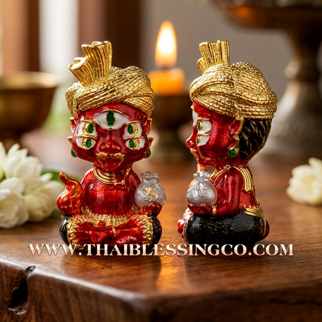 ✨🕉️ Sacred "Gold-Plated & Red-Bodied" Phraya Si Hu Ha Ta (The 4-Ears 5-Eyes Deity)The High-Frequency Tool for Rapid Financial Breakthroughs, Irresistible Aura, and Absolute Dominance!