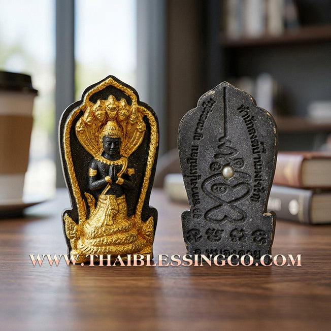 🐍 Sacred "Grandfather Srisuttho Nakkharat" (The Sovereign Naga King) – Embedded with Pearl & Leklai Mineral! The Ultimate Engine for Infinite Wealth, Divine Sovereignty, and Unstoppable Business Trade!