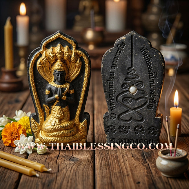 🐍 Sacred "Grandfather Srisuttho Nakkharat" (The Sovereign Naga King) – Embedded with Pearl & Leklai Mineral! The Ultimate Engine for Infinite Wealth, Divine Sovereignty, and Unstoppable Business Trade!