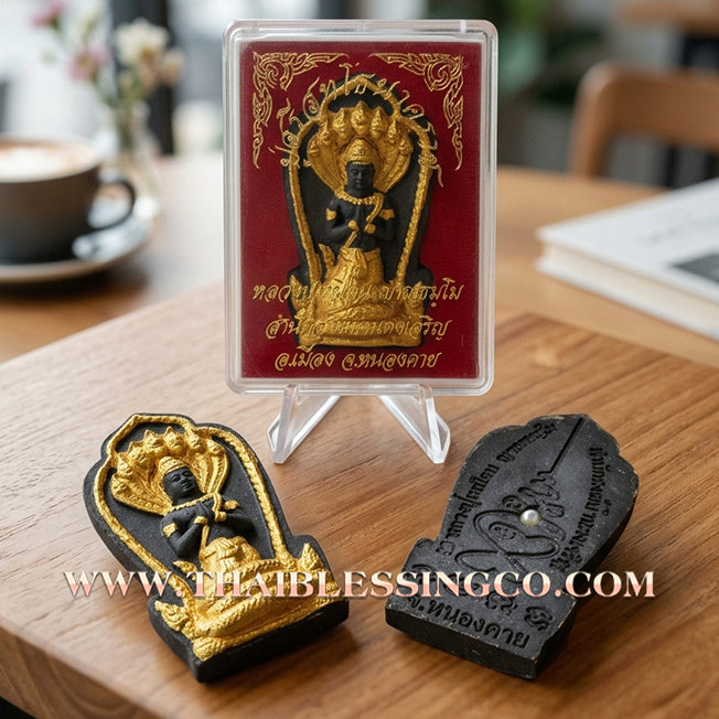 🐍 Sacred "Grandfather Srisuttho Nakkharat" (The Sovereign Naga King) – Embedded with Pearl & Leklai Mineral! The Ultimate Engine for Infinite Wealth, Divine Sovereignty, and Unstoppable Business Trade!
