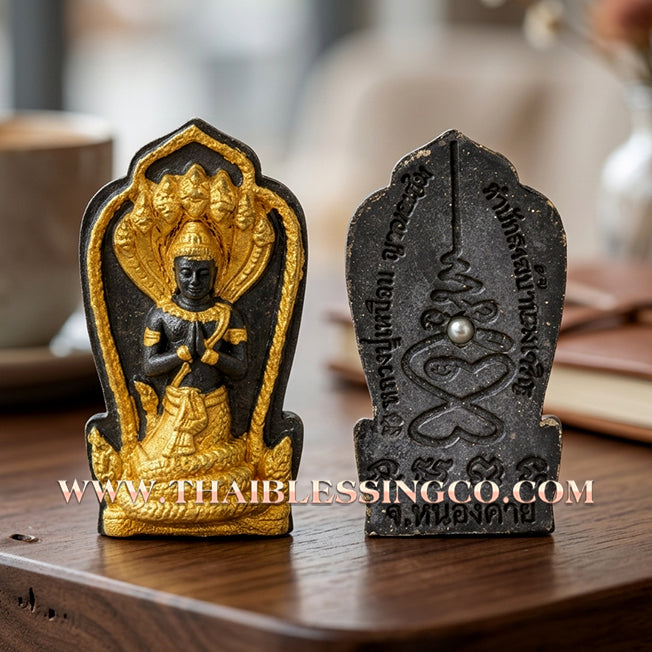 🐍 Sacred "Grandfather Srisuttho Nakkharat" (The Sovereign Naga King) – Embedded with Pearl & Leklai Mineral! The Ultimate Engine for Infinite Wealth, Divine Sovereignty, and Unstoppable Business Trade!