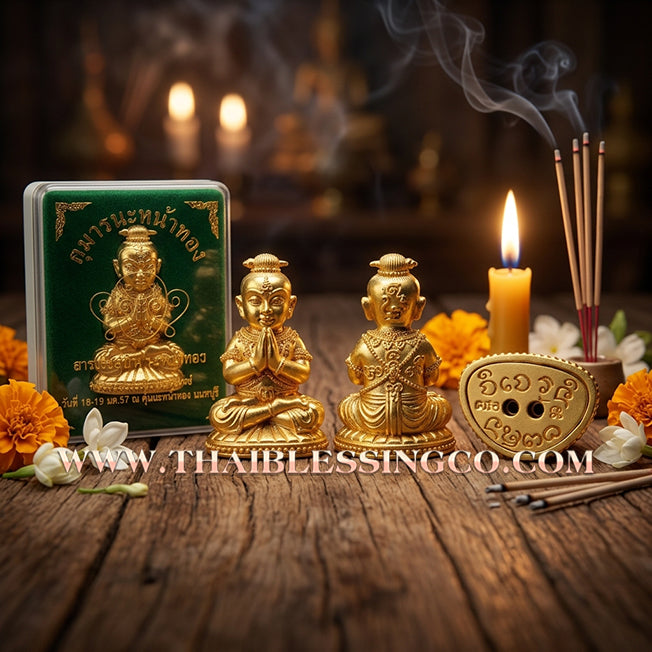✨👦 Sacred "Guman Na Na Thong" (The Golden Face Child of Fortune)The Ultimate Engine for Hypnotic Charisma, Massive Sales, and Unstoppable Financial Prosperity!