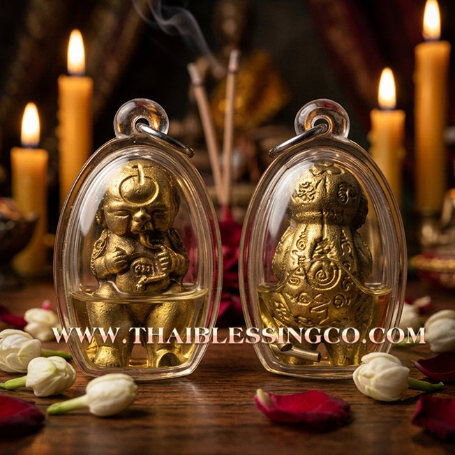 👦 Sacred "Guman Thong Doot Rok" (The Unstoppable Consumer) – 108 Cemetery Soil & Sacred Oil Edition: The Ultimate Engine for Non-Stop Income, Infinite Abundance, and Spiritual Dominance!