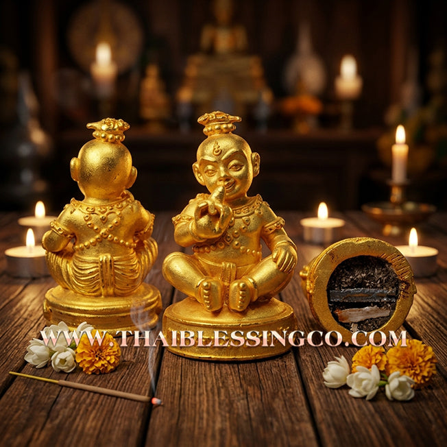 👦 Sacred "Guman Thong Kam-Noet" (The Origin Series) – Gold-Plated Samrit Alloy Edition: Luang Pu Nen Kaew, Wat Ban Kaset Thung Setthi (2013) – The Ultimate Engine for Explosive Sales, Guardian Protection, and Unstoppable Financial Luck!