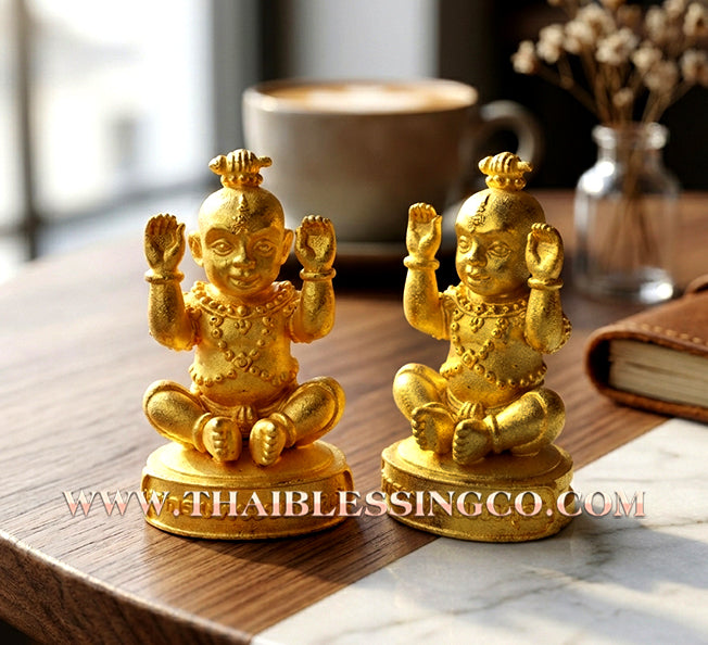 👦 Sacred "Guman Thong Kam-Noet" (The Origin Series) – Gold-Plated Samrit Alloy Edition: Luang Pu Nen Kaew, Wat Ban Kaset Thung Setthi (2013) – The Ultimate Engine for Explosive Sales, Guardian Protection, and Unstoppable Financial Luck!