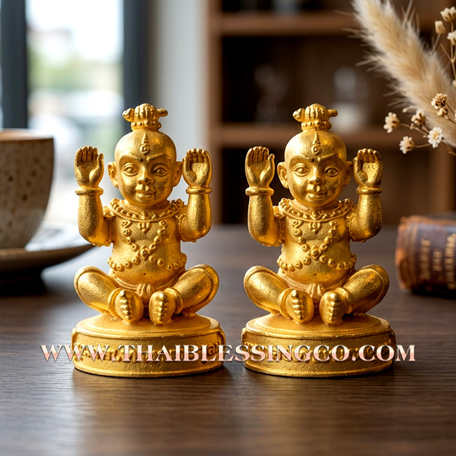👦 Sacred "Guman Thong Kam-Noet" (The Origin Series) – Gold-Plated Samrit Alloy Edition: Luang Pu Nen Kaew, Wat Ban Kaset Thung Setthi (2013) – The Ultimate Engine for Explosive Sales, Guardian Protection, and Unstoppable Financial Luck!