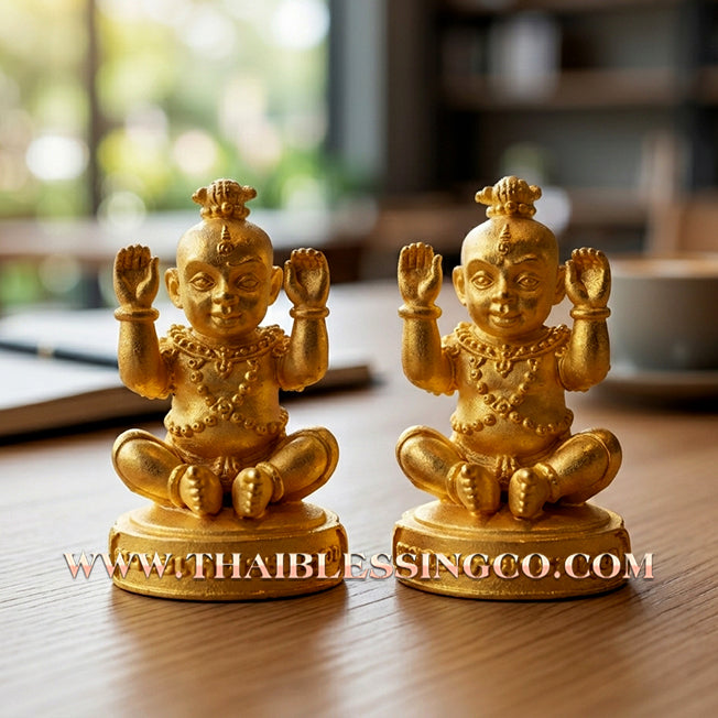 👦 Sacred "Guman Thong Kam-Noet" (The Origin Series) – Gold-Plated Samrit Alloy Edition: Luang Pu Nen Kaew, Wat Ban Kaset Thung Setthi (2013) – The Ultimate Engine for Explosive Sales, Guardian Protection, and Unstoppable Financial Luck!