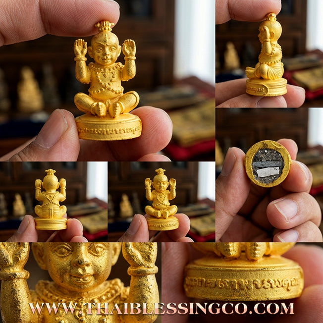 👦 Sacred "Guman Thong Kam-Noet" (The Origin Series) – Gold-Plated Samrit Alloy Edition: Luang Pu Nen Kaew, Wat Ban Kaset Thung Setthi (2013) – The Ultimate Engine for Explosive Sales, Guardian Protection, and Unstoppable Financial Luck!