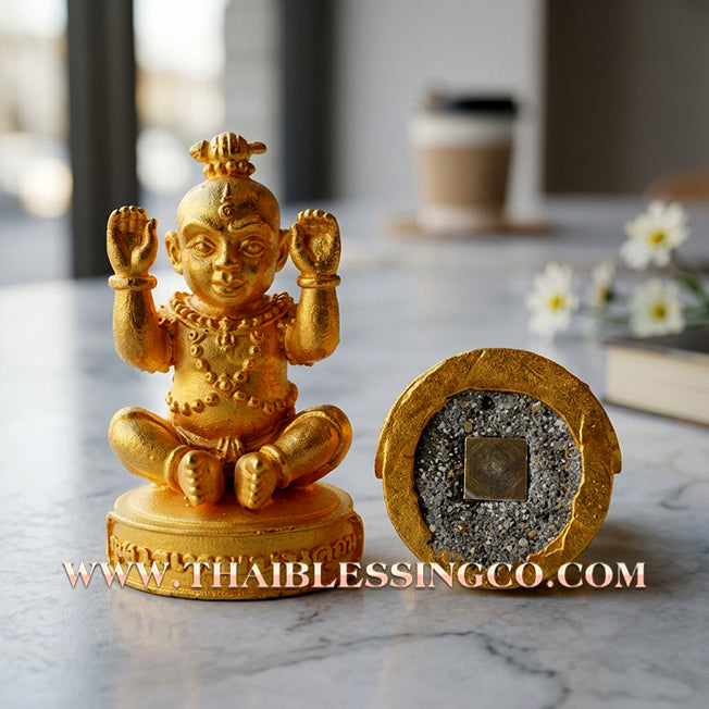 👦 Sacred "Guman Thong Kam-Noet" (The Origin Series) – Gold-Plated Samrit Alloy Edition: Luang Pu Nen Kaew, Wat Ban Kaset Thung Setthi (2013) – The Ultimate Engine for Explosive Sales, Guardian Protection, and Unstoppable Financial Luck!