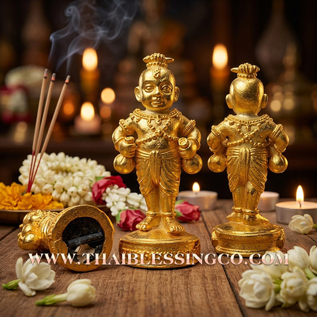 👦 Sacred "Guman Thong Kam-Noet" (The Origin Series) – Gold-Plated Samrit Alloy Edition: Luang Pu Nen Kaew, Wat Ban Kaset Thung Setthi (2013) – The Ultimate Engine for Explosive Sales, Guardian Protection, and Unstoppable Financial Luck!