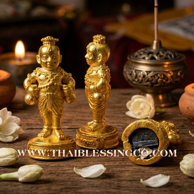 👦 Sacred "Guman Thong Kam-Noet" (The Origin Series) – Gold-Plated Samrit Alloy Edition: Luang Pu Nen Kaew, Wat Ban Kaset Thung Setthi (2013) – The Ultimate Engine for Explosive Sales, Guardian Protection, and Unstoppable Financial Luck!